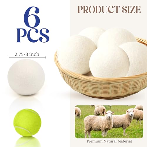Set of New Zealand wool laundry balls