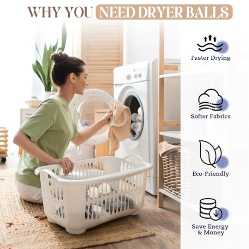 Reusable laundry softener balls for dryers