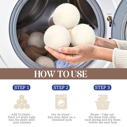 YONSEN dryer balls in white packaging
