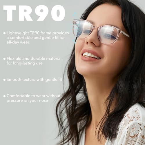 Side profile of FONHCOO Tortoise round glasses