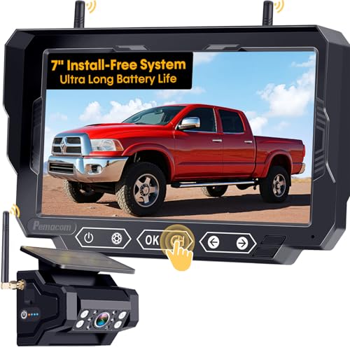 Pemacom P15 7-inch wireless backup camera display unit