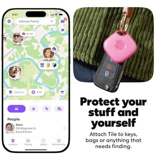 Life360 Tile attached to keys