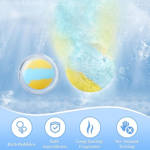 TranquilBliss bath bomb set arranged in a gift box