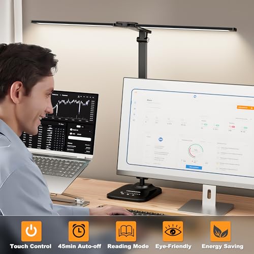 Side profile of the architect style desk light