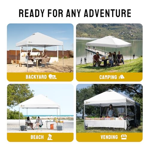 CROWN SHADES outdoor canopy with storage wheels