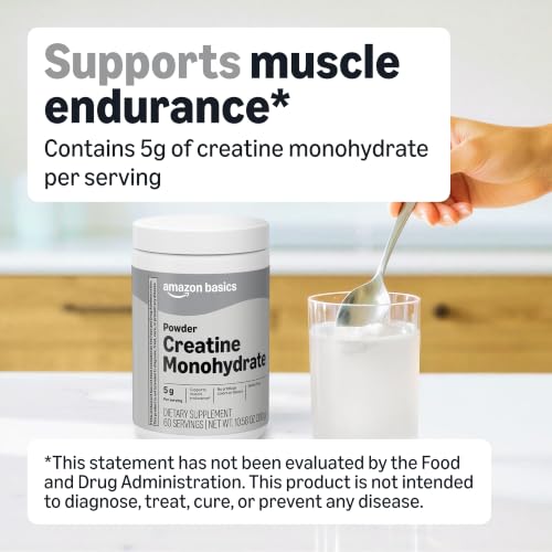 Back label of Basics Creatine Monohydrate