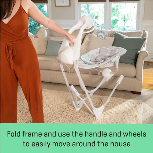 Swing safety harness and seat padding