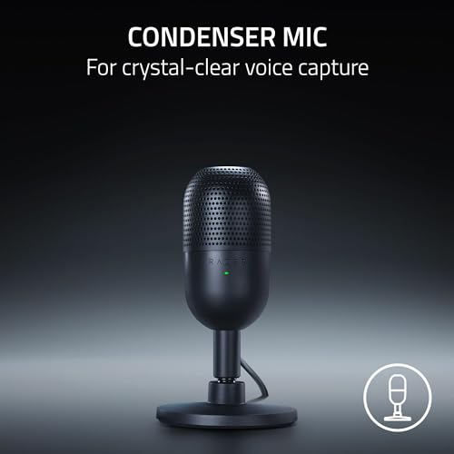 Front view of Razer Seiren V3 Mini microphone