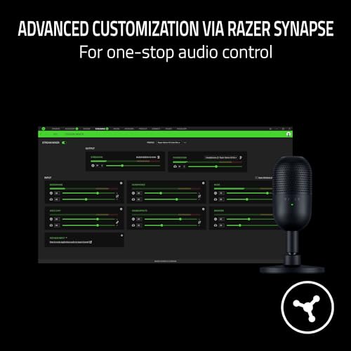 Razer Seiren V3 Mini mounted on desktop