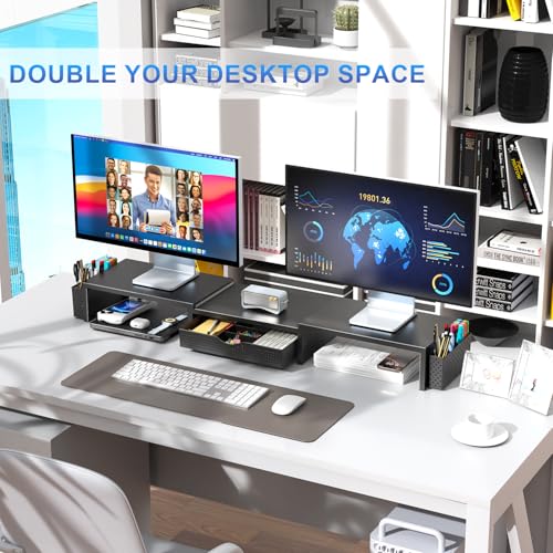 magnetic pen holders on monitor stand