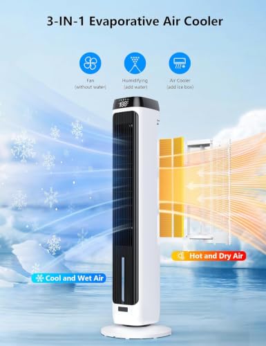 Bladeless Tower Fan with remote