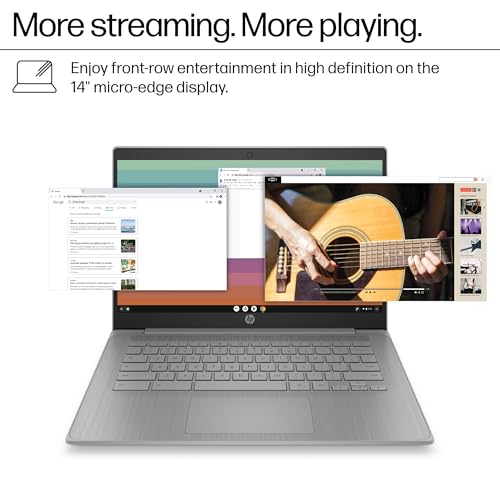 HP Chromebook 14 in lifestyle workspace setting