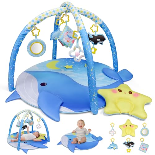 Dr.Rapeti 31x31 inch whale baby play mat