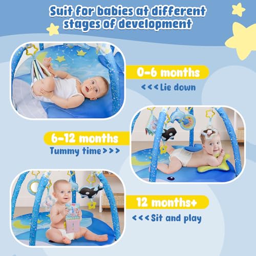 Close up of Dr.Rapeti baby gym hanging toys