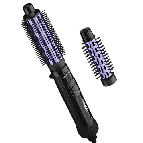 Conair 2-in-1 Hot Air Curling Combo black and purple