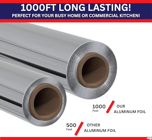 Commercial grade silver aluminum foil roll