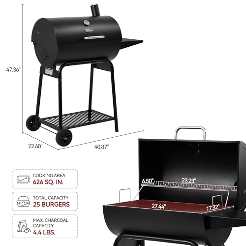 Internal cooking grates and warming rack