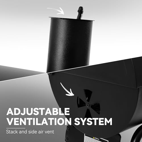 Adjustable side air vent and chimney