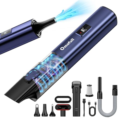 Omofull VC013 portable blue cordless vacuum
