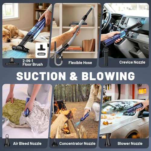 Omofull cordless vacuum Type-C charging port