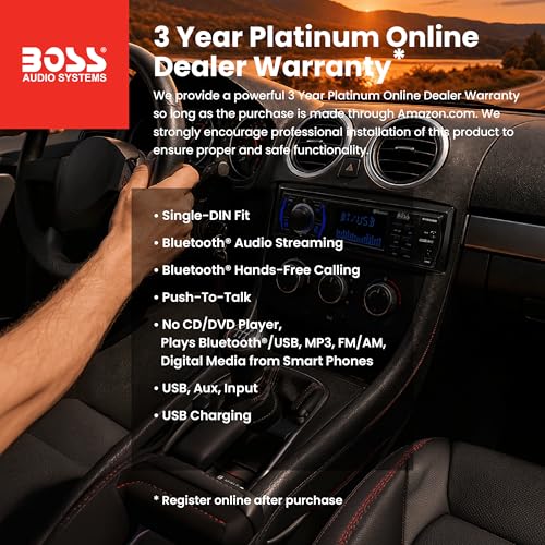 616UAB Bluetooth stereo side profile