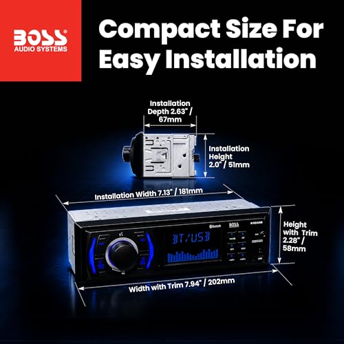 BOSS Audio Systems 616UAB display interface