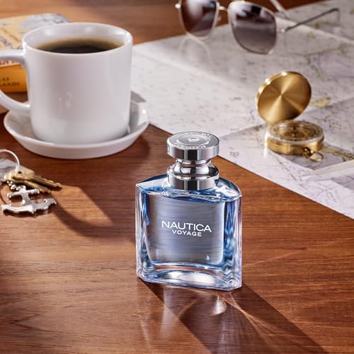 Side profile of Nautica Voyage 6.7 fl oz bottle