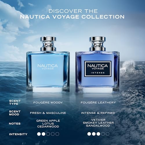 Base of Nautica Voyage Eau de Toilette bottle