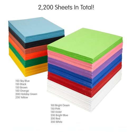 Colorations paper sheets fanned out