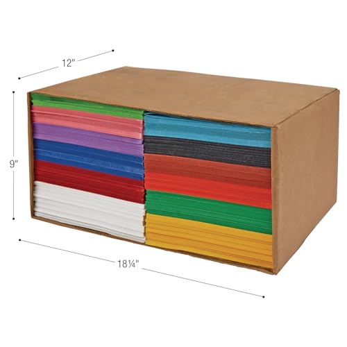 Colorations paper labeled 9 by 12 inches