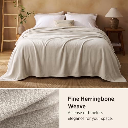 Close up of Herringbone weave pattern