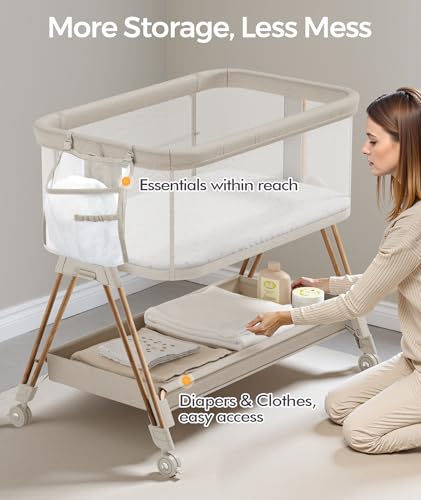 Under-bed storage basket on Fodoss bassinet