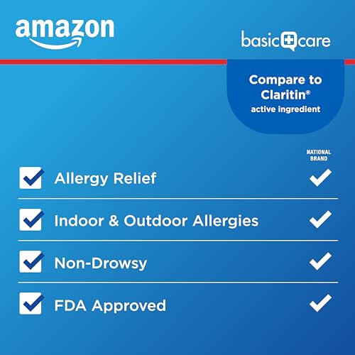 Back of Basic Care Allergy Relief packaging