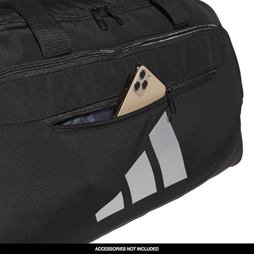 Close up of ventilated shoe pocket on adidas bag