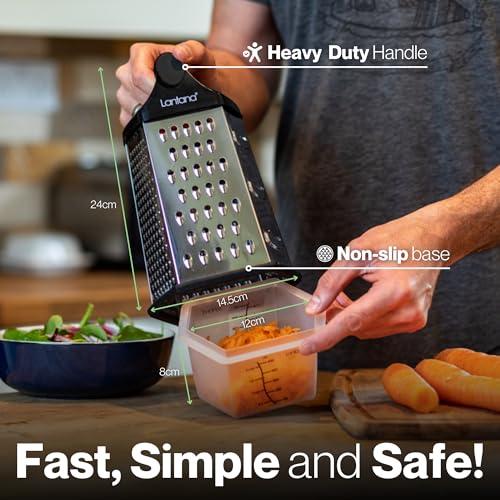 Close up of the Lantana grater ergonomic handle
