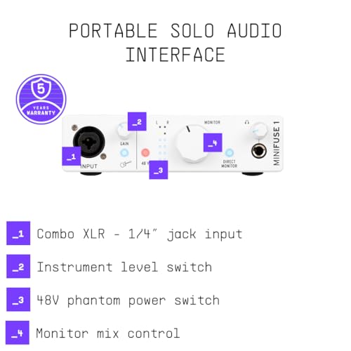 Arturia MiniFuse 1 USB connection