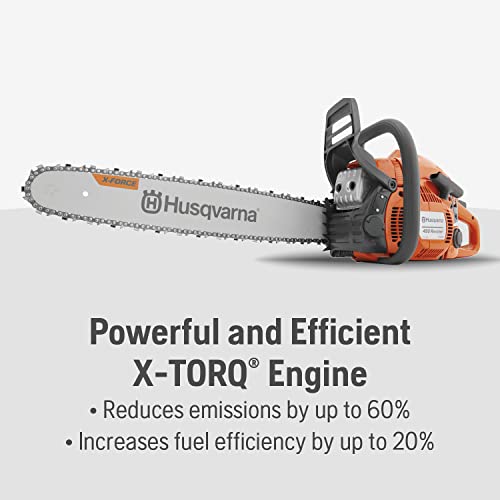 Ergonomic handle of the Husqvarna 450 chainsaw