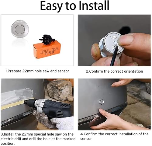 Detailed product view of black sensors