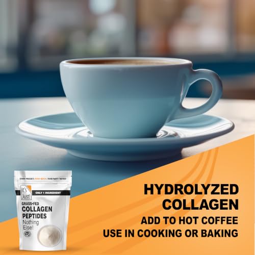 It's Just! Collagen Peptide Grass-Fed Protein Powder mixed in a drink
