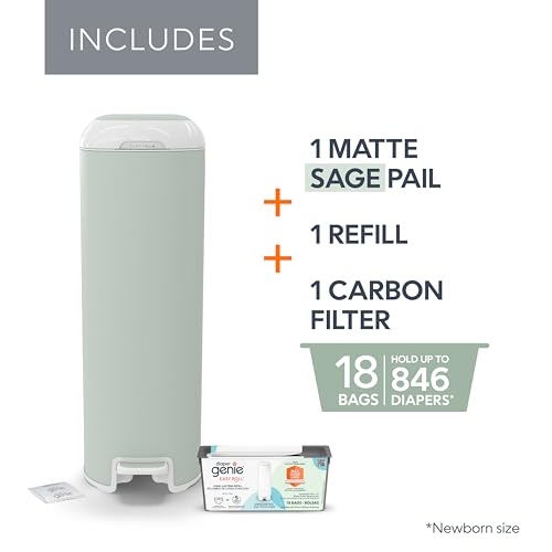 Diaper Genie Platinum Pail Easy Roll refill compartment