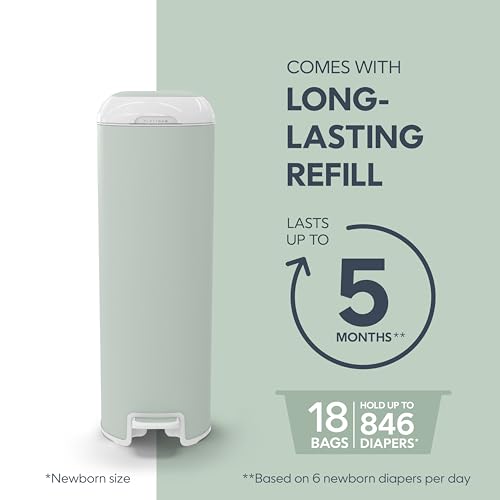 Diaper Genie Platinum Pail side profile
