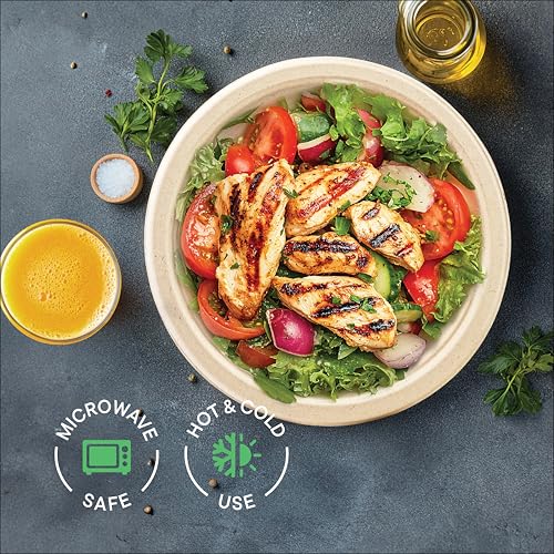 Stack of 9 inch eco-friendly paper plates