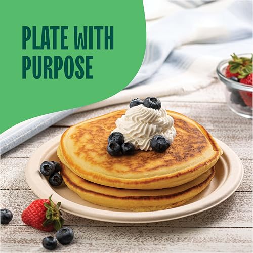 Close up of heavy duty compostable plate texture