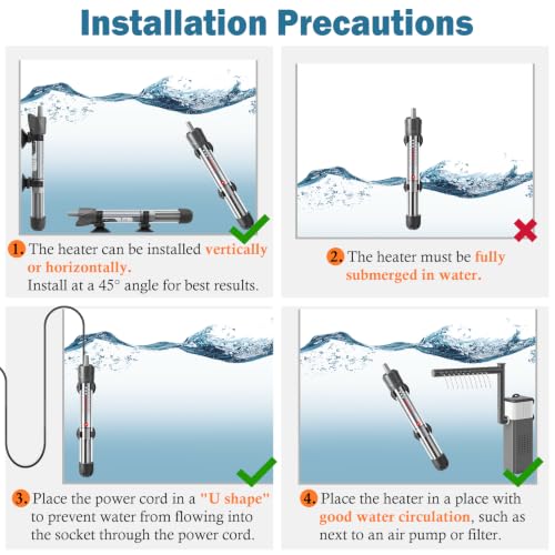 Diagram of HITOP 50W heater installation