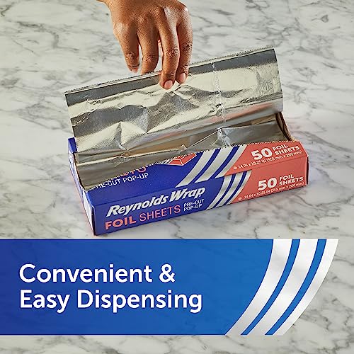 Pre-cut Reynolds Wrap foil sheet stack