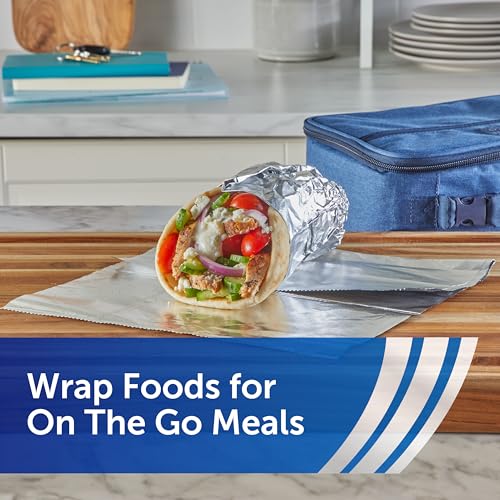 Close up of Reynolds Wrap foil texture
