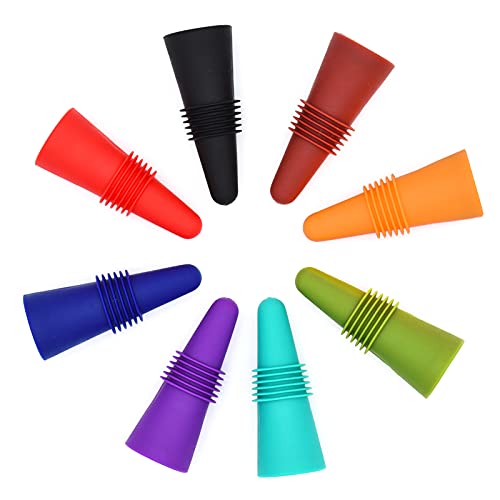 BOOMIBOO 8 pack silicone wine stoppers