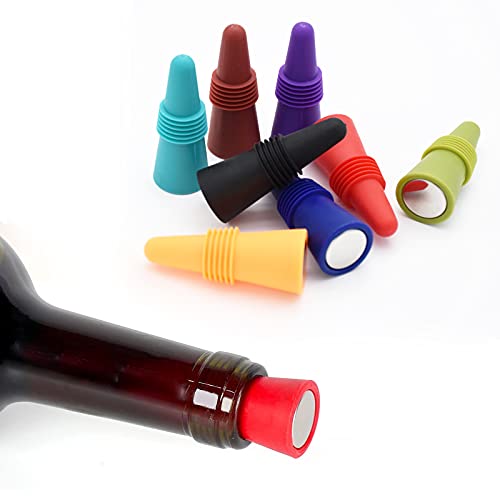 Multicolor food grade wine stoppers