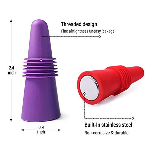Stainless steel and silicone bottle sealer