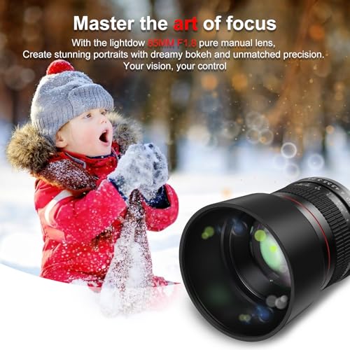 Lens mount view of Lightdow 85mm f1.8